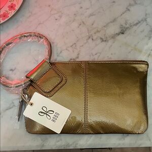 HOBO Metallic Bronze Women's Hobo Bag/clutch